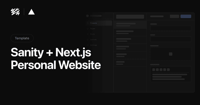 Sanity + Next.js Personal Website