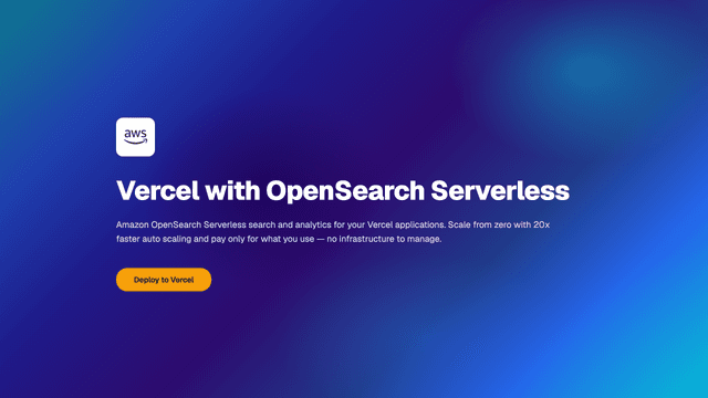 Next.js with Amazon OpenSearch