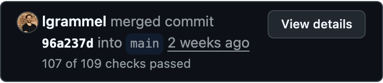 Humans still review and merge every pull request on the repo