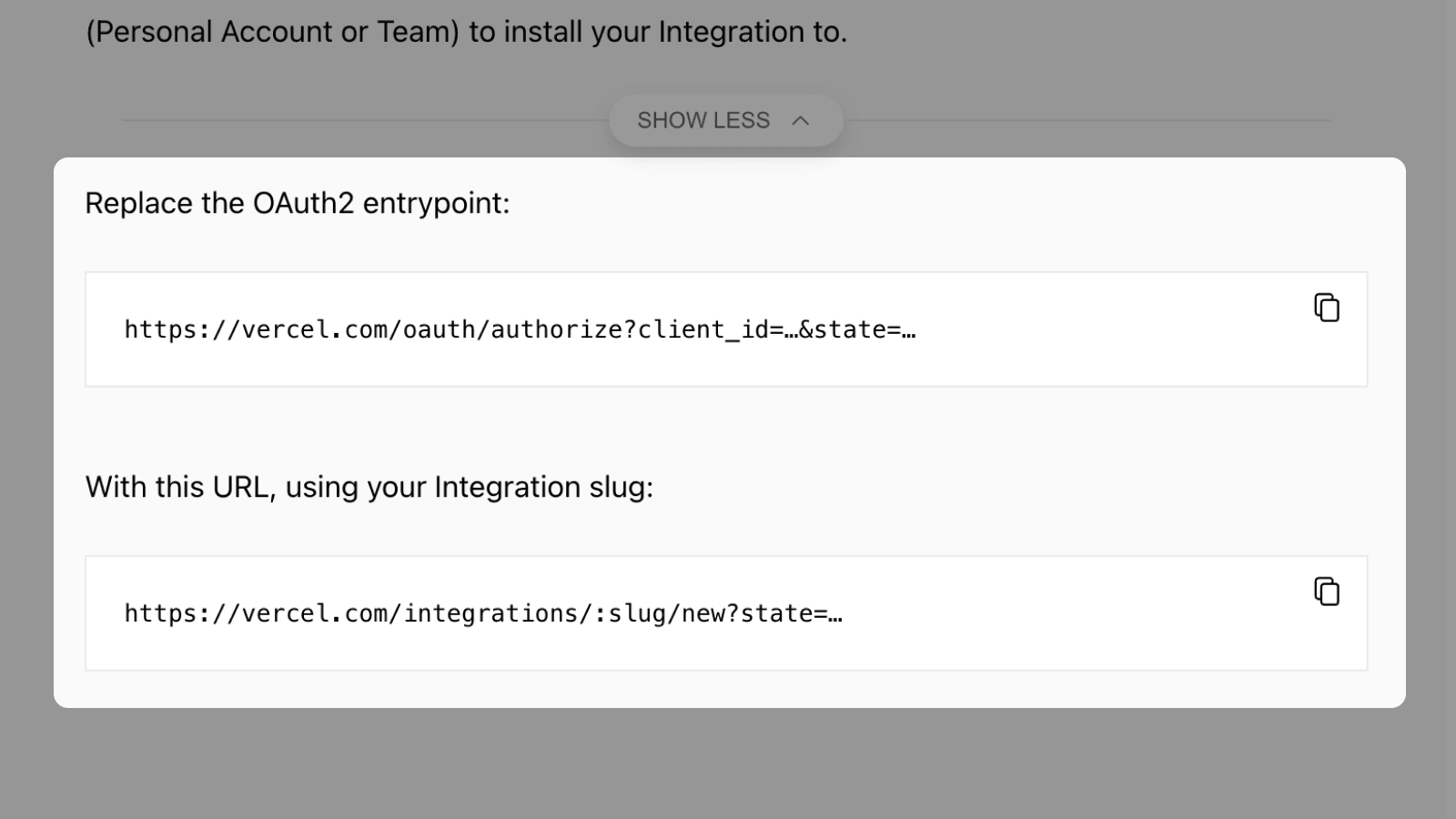 Integration OAUTH - DARK
