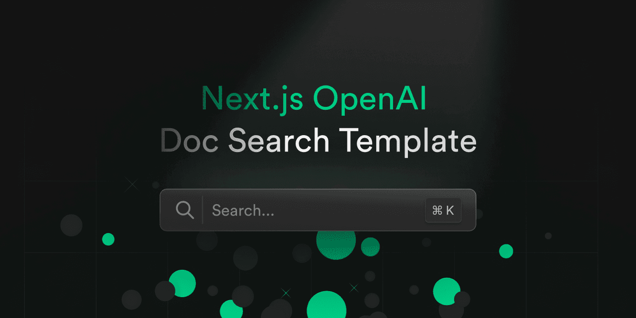 Next.js OpenAI Doc Search Starter thumbnail