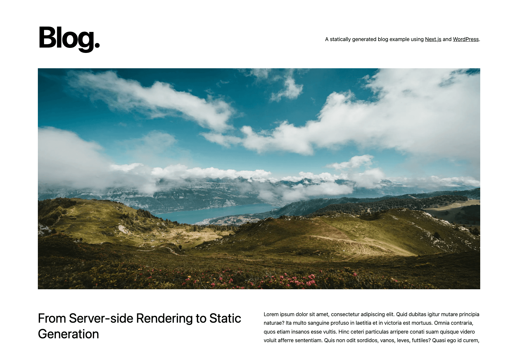 An Incremental Static Regeneration Blog Example Using Next.js and WordPress